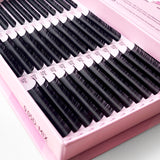 Fan Like Butter Pre and Pro Individual Volume Lash Trays Russian Volume Lashes 30 Rows Mix Length Tray